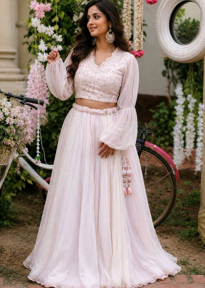 Elegant Pink Lehenga Choli Set