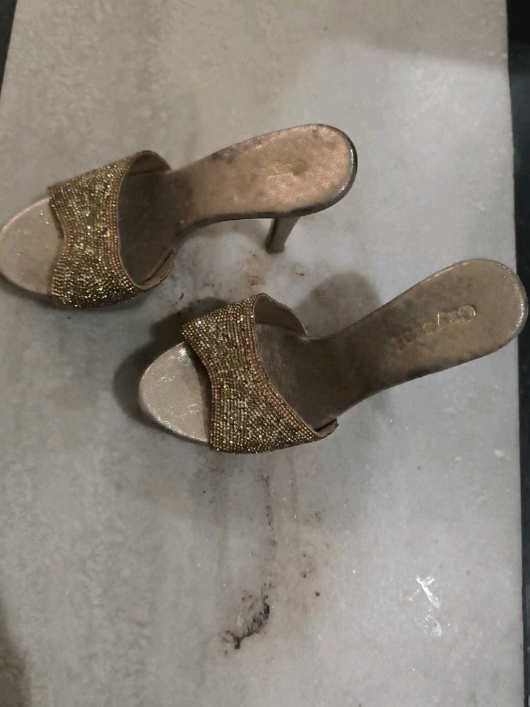 Embellished Heeled Sandals