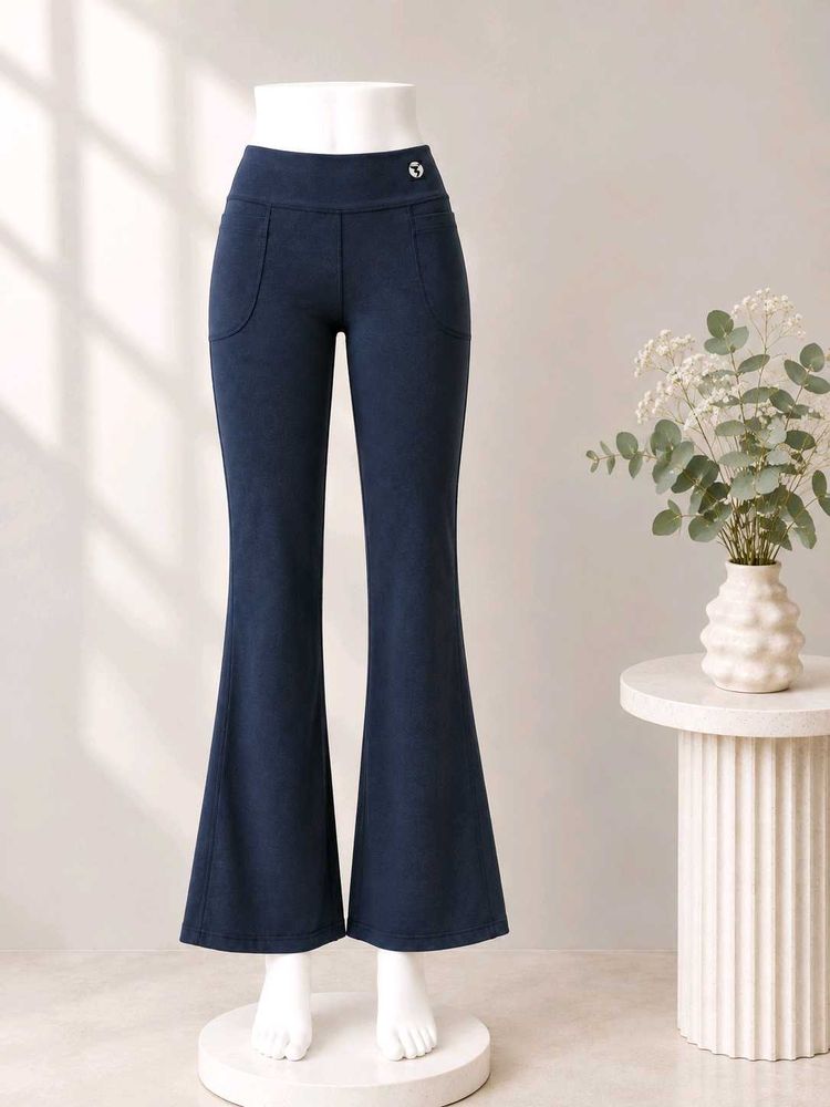 Navy Flare Leggings