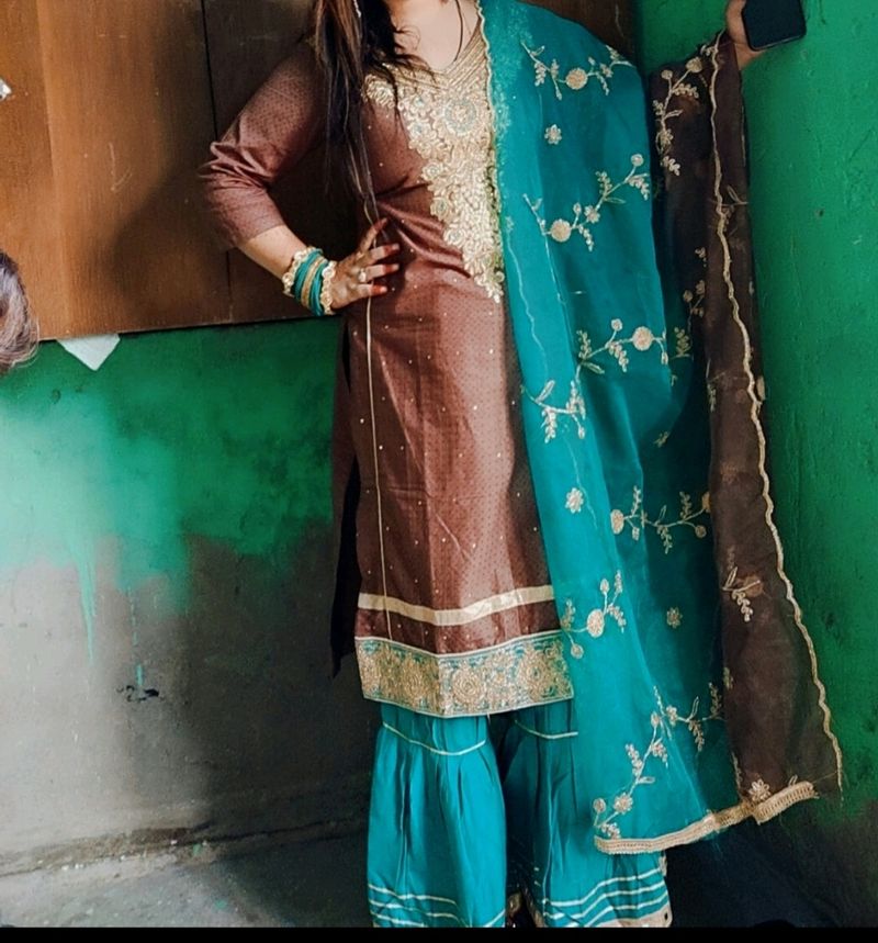 Beautiful Sharara Suit Ready To Wear