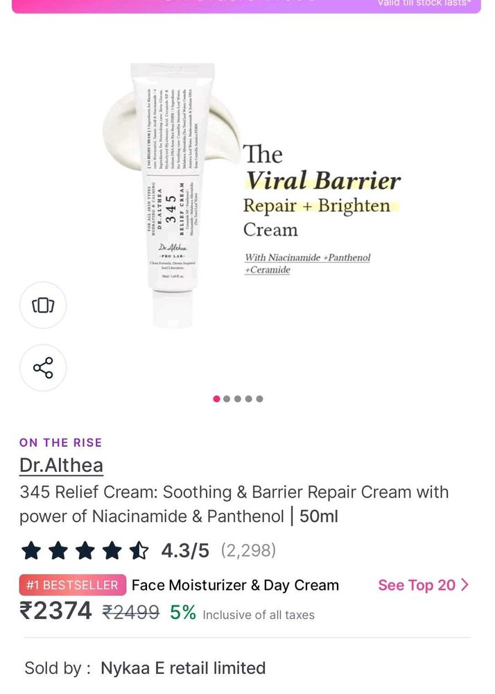 Dr. Althea Viral Barrier Repair Cream