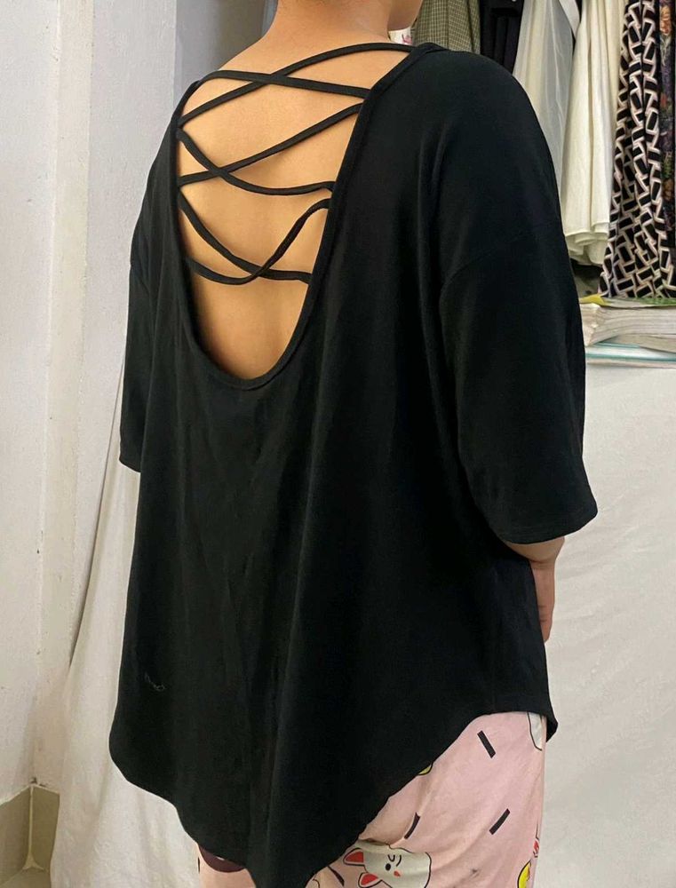 Black Oversized T-Shirt