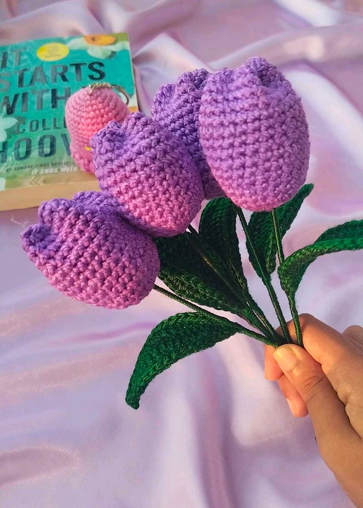 Crochet Purple Tulips 🌷💜