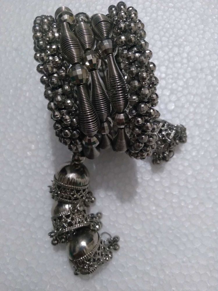 Oxidized Silver Bracelet