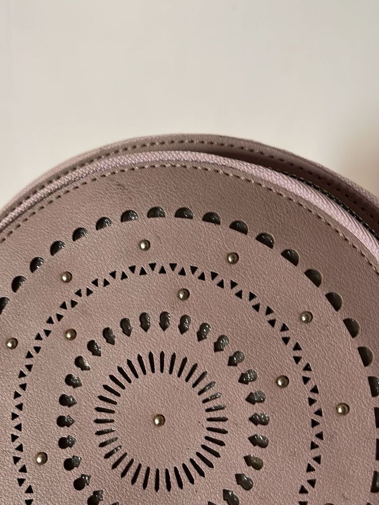 Lavender Round Sling Bag – Stylish &amp; Spacious