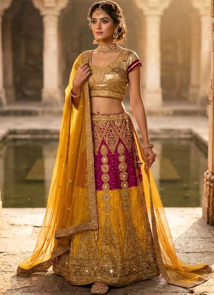 Stunning Embroidered Lehenga Choli Set