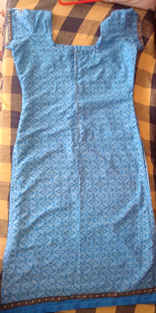 sky blue Churidar top