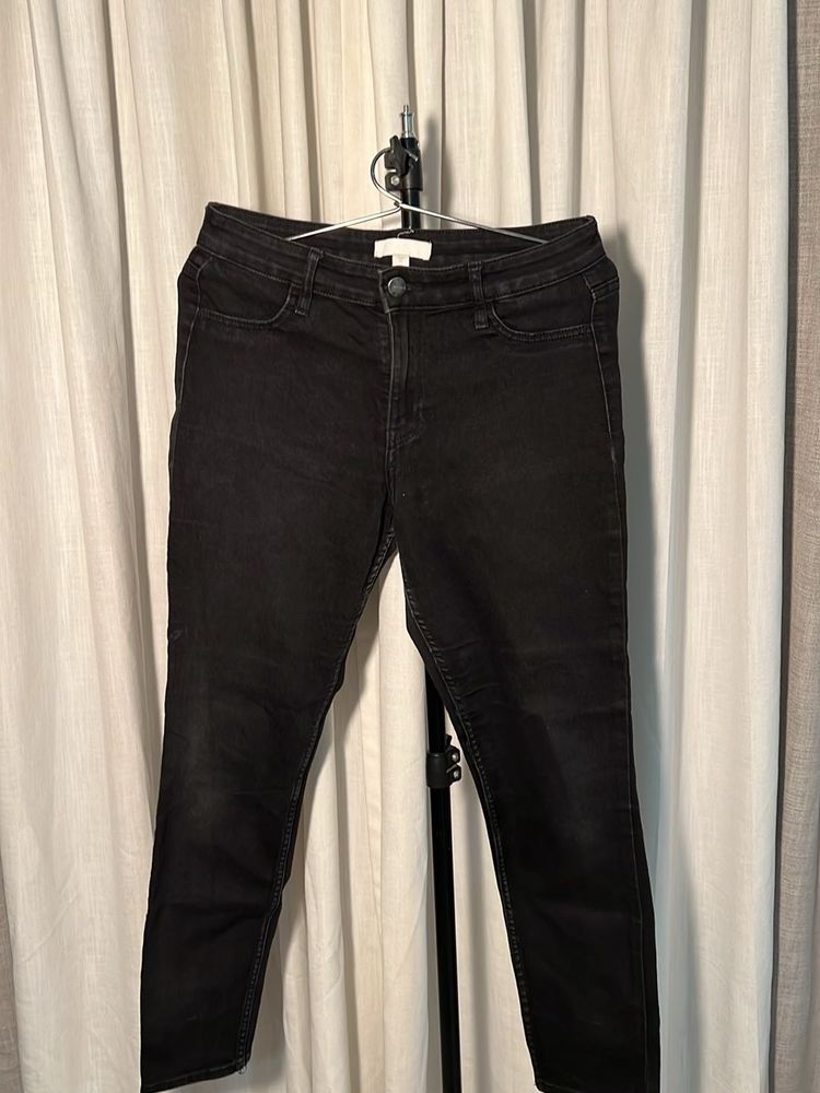 H&amp;M black denim skinny jeans