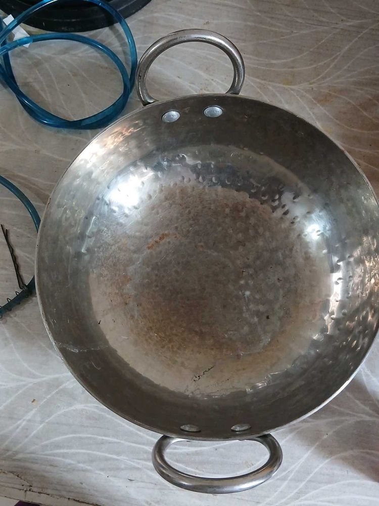 Hammered Steel Kadai Wok