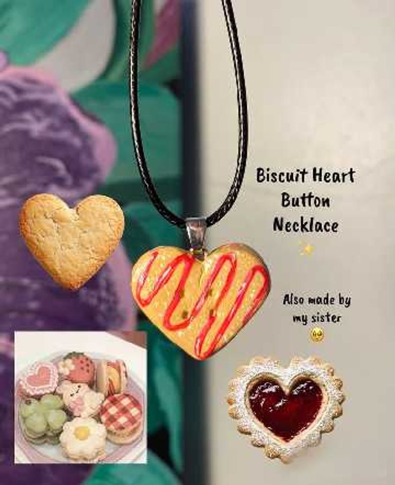 Biscuit Heart Necklace