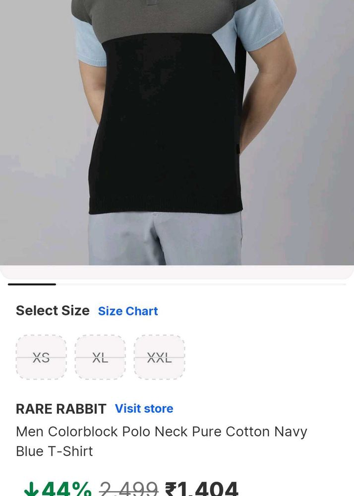 Colorblock Polo Neck T-Shirt