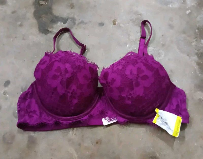 Victorias Secret Purple Lace Bra