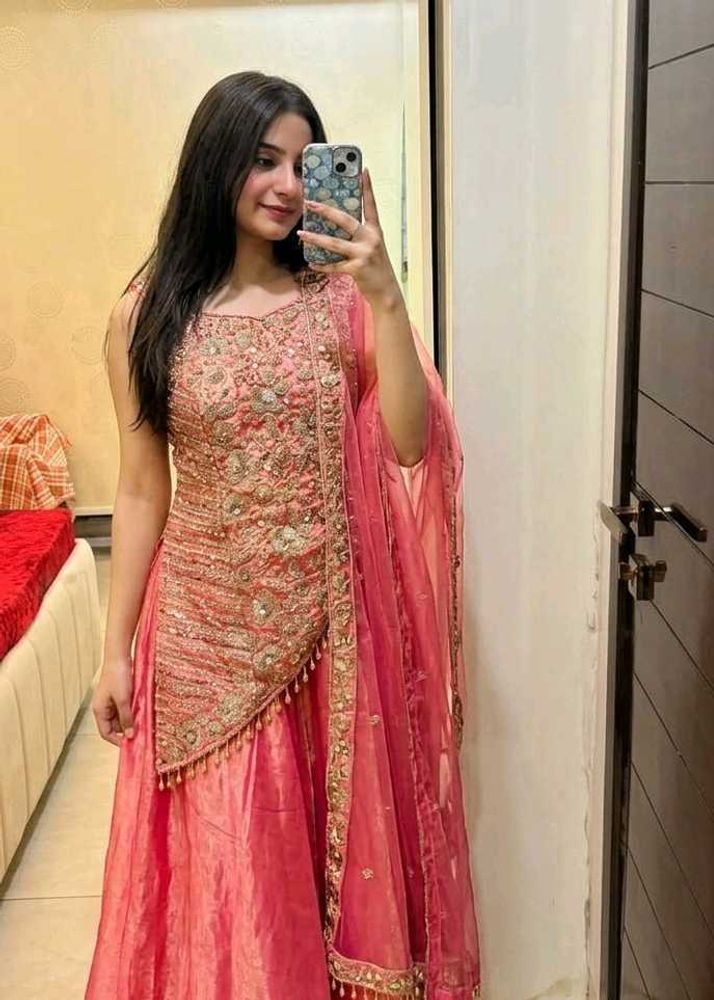 Beautiful Pink Embroidered Lehenga Choli