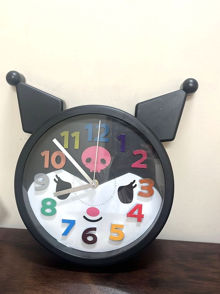 Kuromi Black Wall Clock - Big