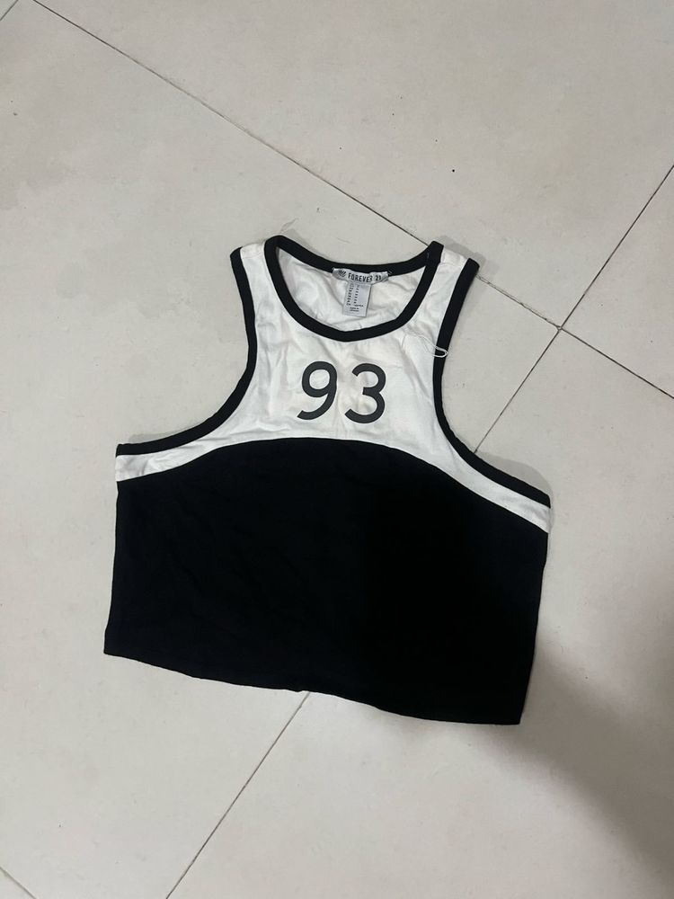 Forever 21 Graphic Crop Top