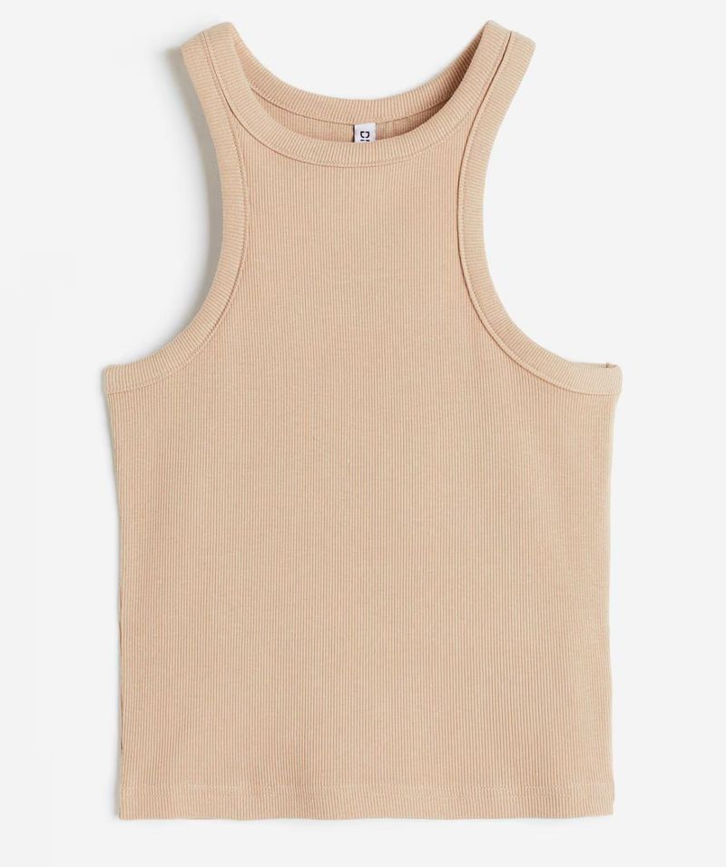 Ribbed Racerback Tank Top