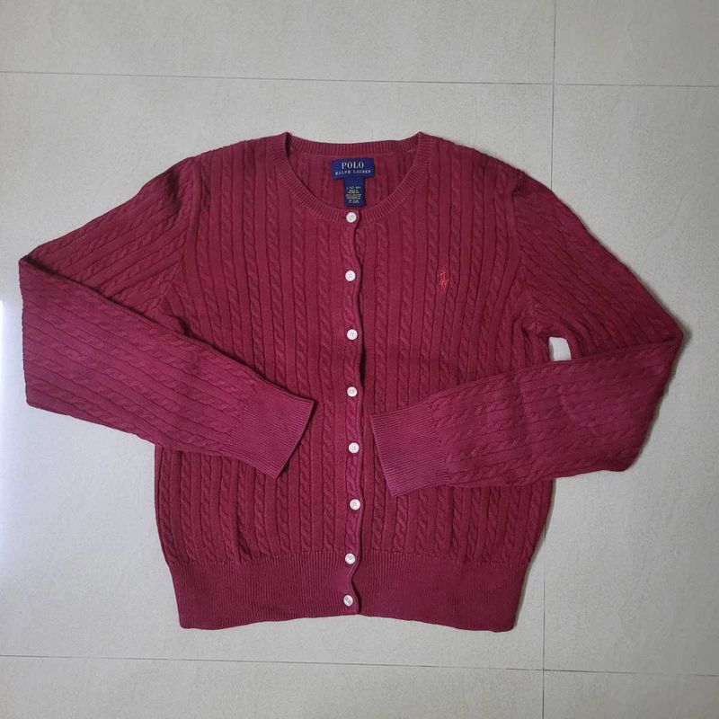 Polo Ralph Lauren Red Cardigan