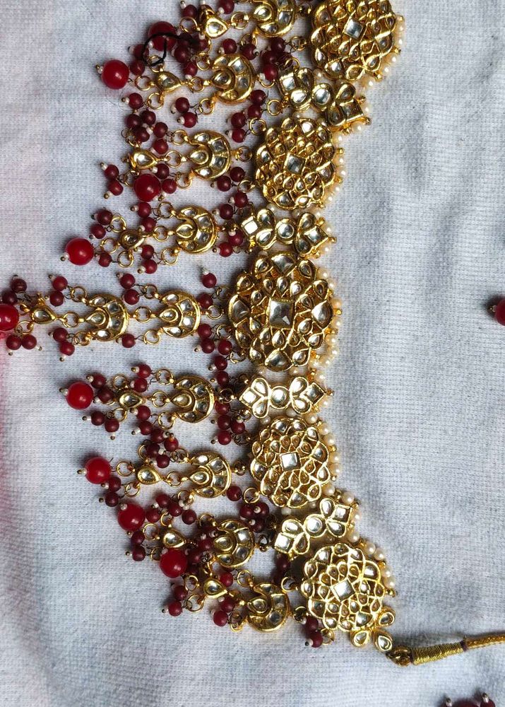 Designer Kundan &amp; Pearl Necklace Set