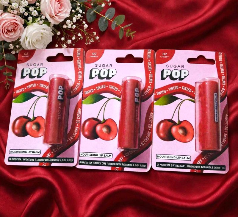 🍒 SUGAR POP Nourishing Lip Balm - 02 Cherry - Pac