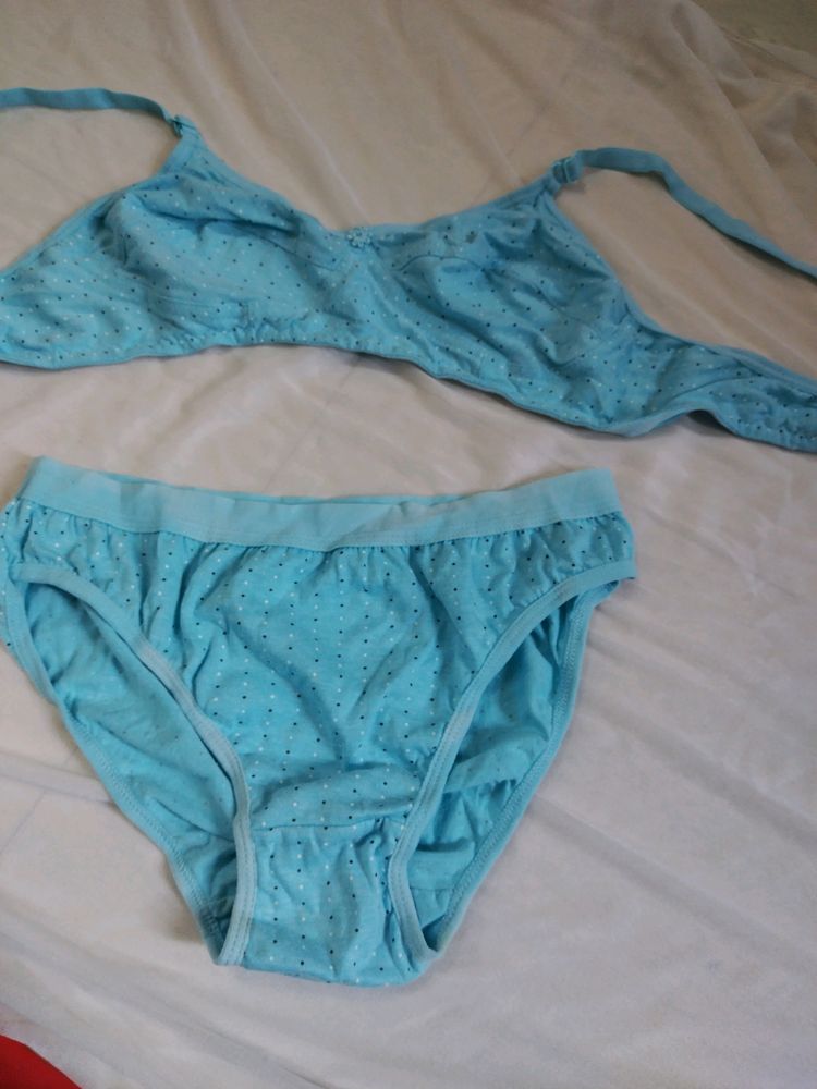 Bra- Panty Sky-blue