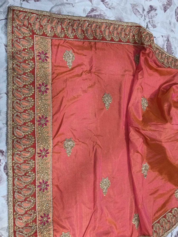 Elegant Embroidered Saree