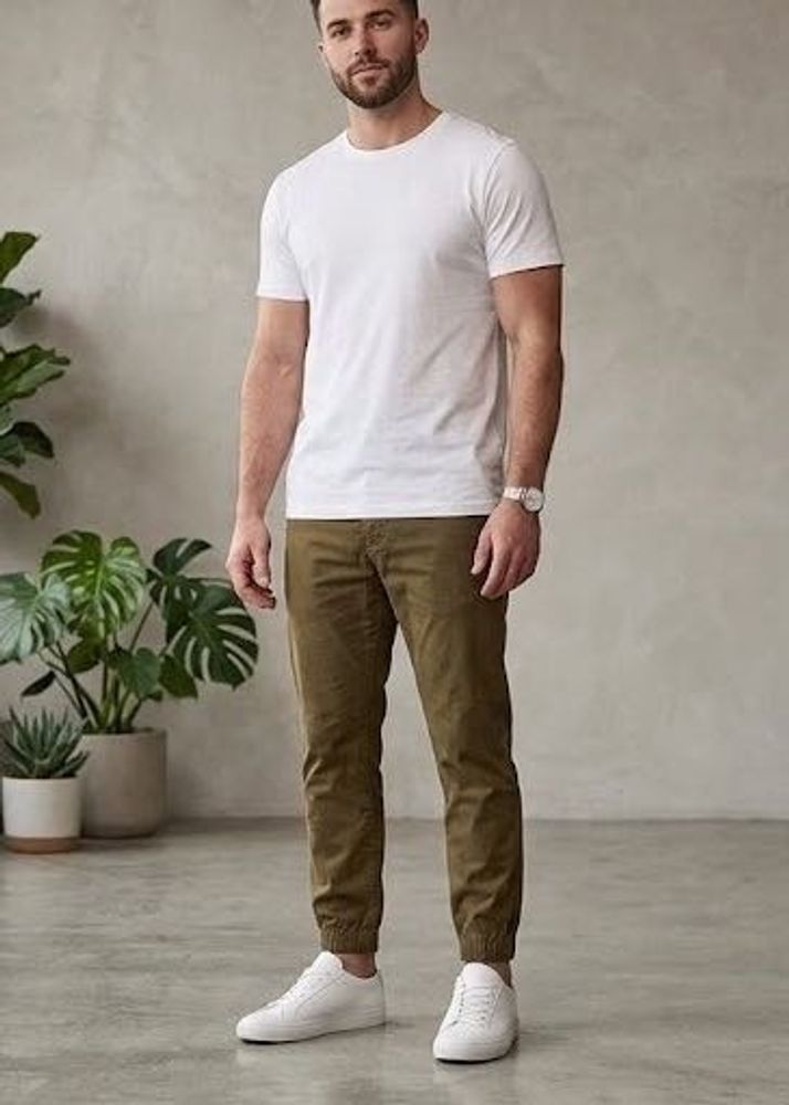 Brown Cargo Pants pure cotton