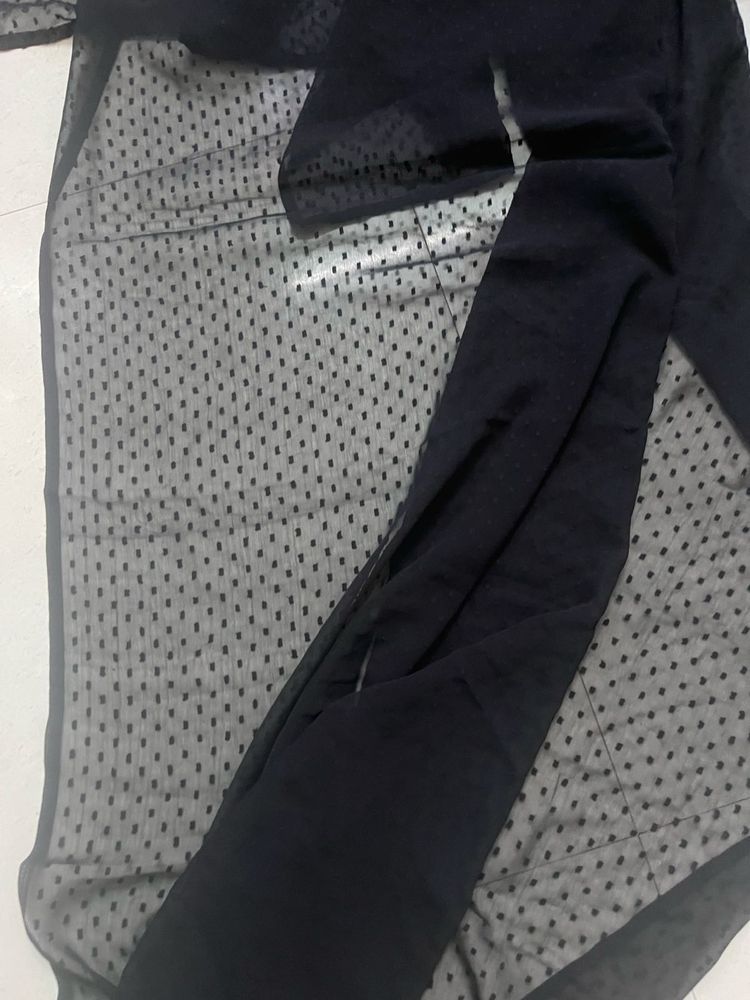Elegant Black Polka Dot shawl
