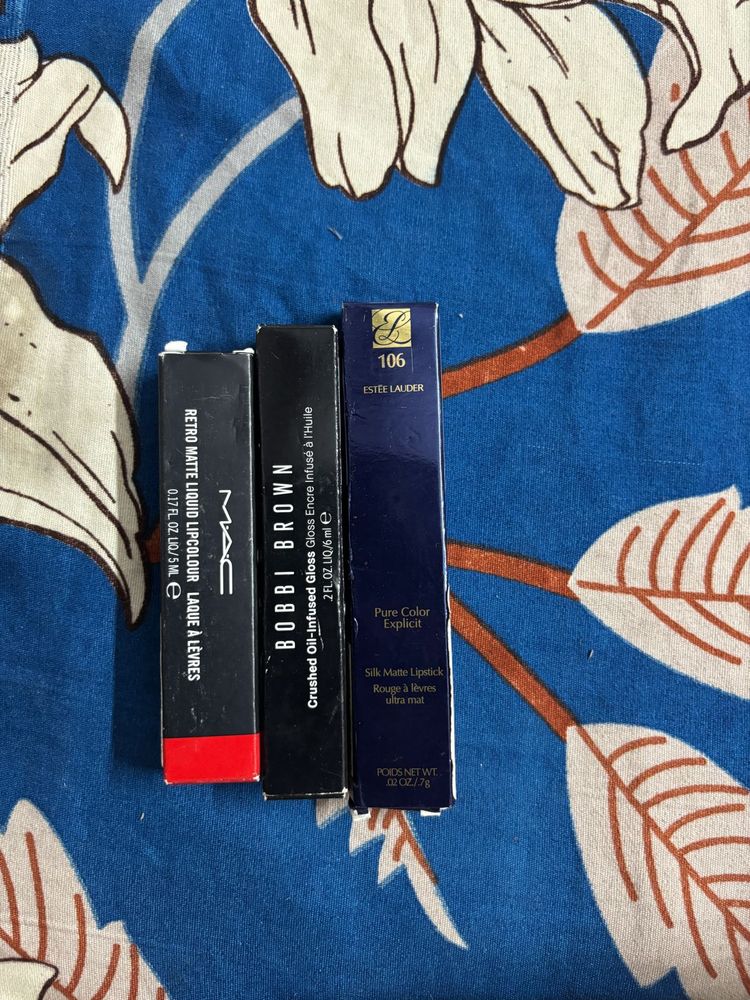 MAC, Bobbi Brown &amp; Estee Lauder Lipsticks