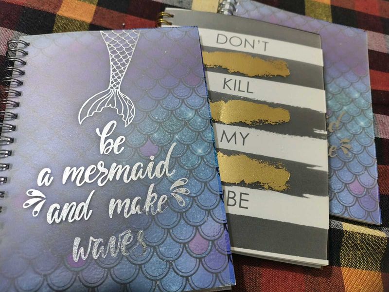 Mermaid &amp; Inspirational Spiral Notebooks