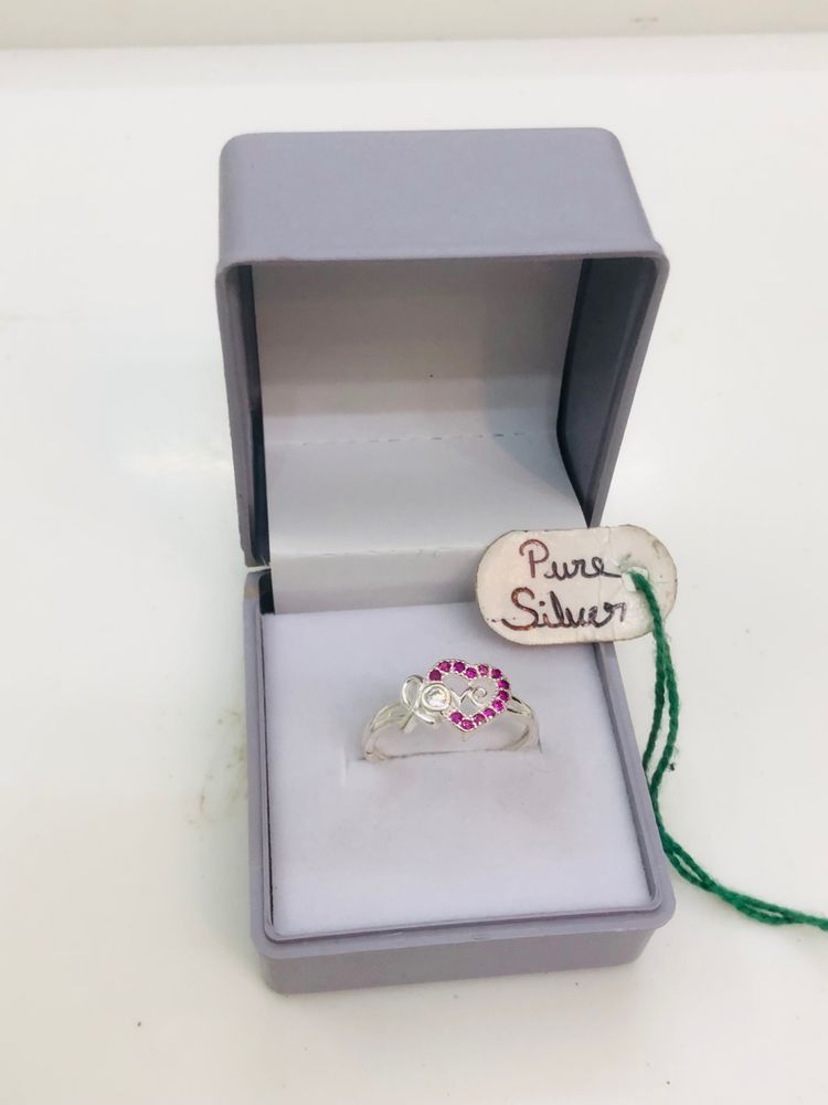 Pure Silver Ring (wt:- 1.800g)