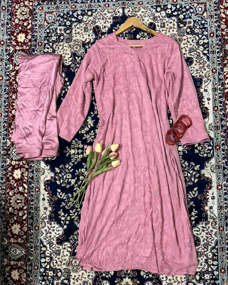 pink heavy pakistani suit🌷