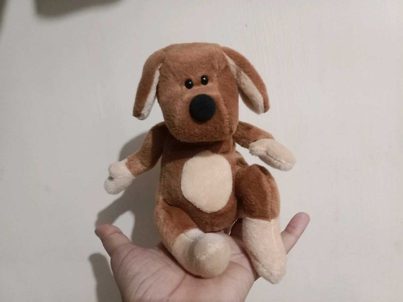 Cute Brown Dog Plush Toy