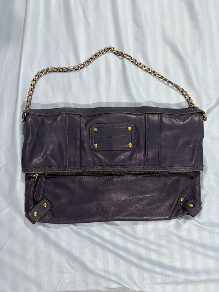 Rabeanco butter soft calf Leather Fold-over Clutch