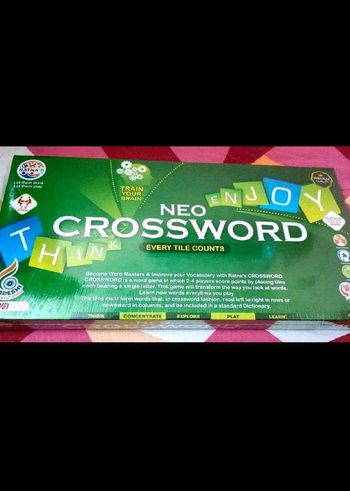 Neon Crosswords Game