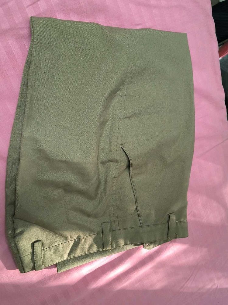 khaki Straight Leg Pants