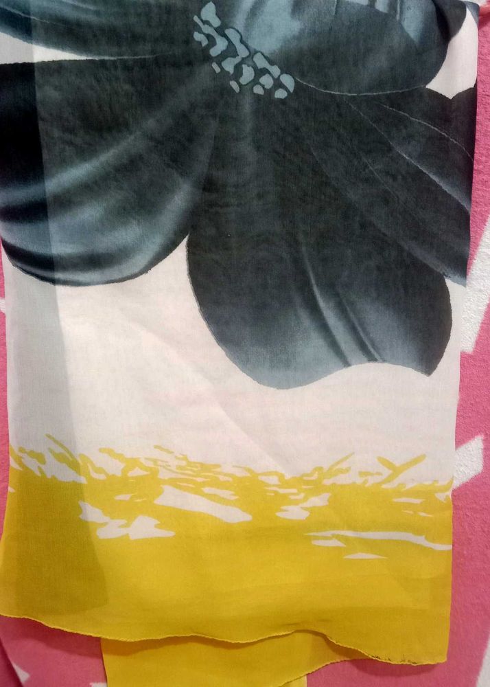 Chiffon Floral Print Dupatta