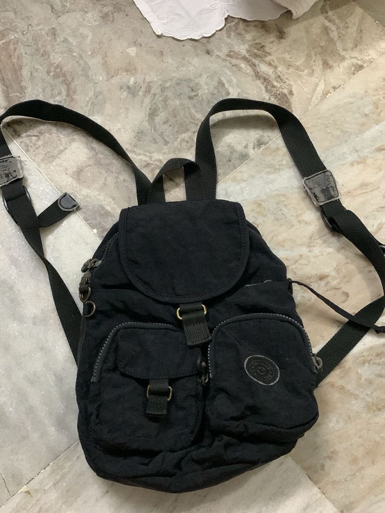 Kipling Black Mini Backpack