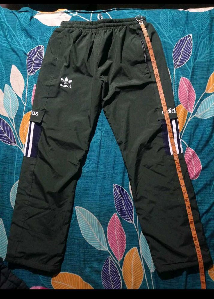 Vintage Adidas Green Cargo Track Pants