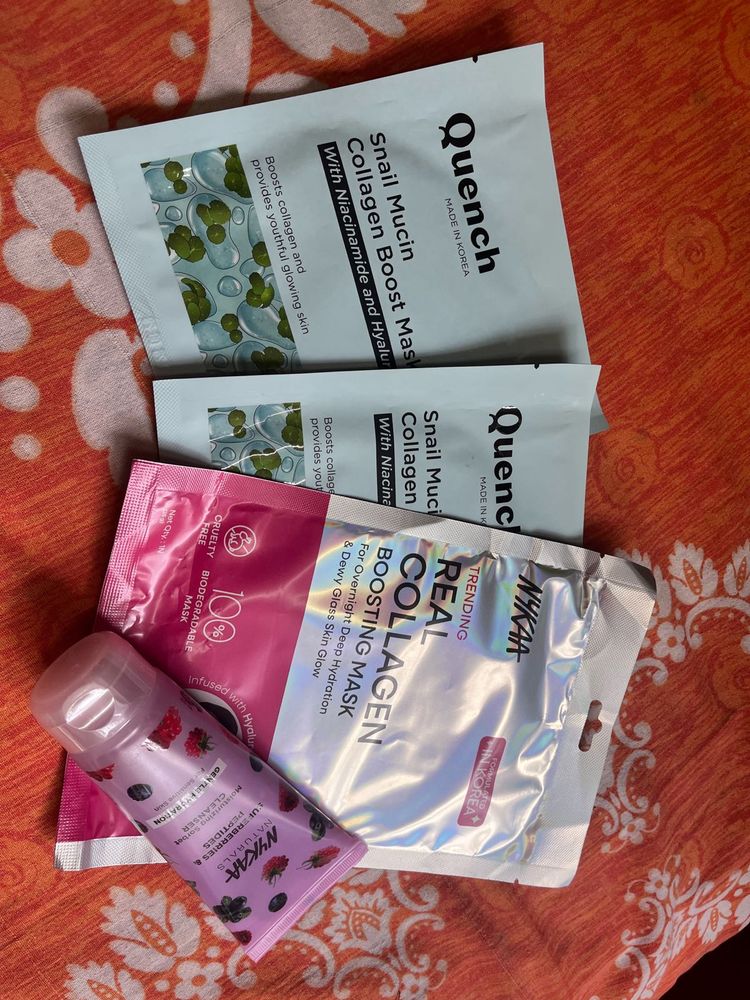 Sheet Masks &amp; Face Wash Bundle