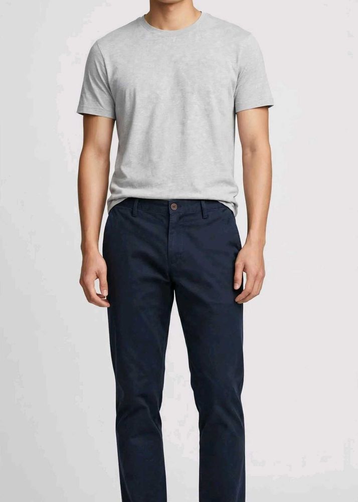 Men's Classic Navy Chinos