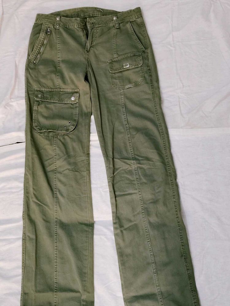Olive Green Cargo Pants