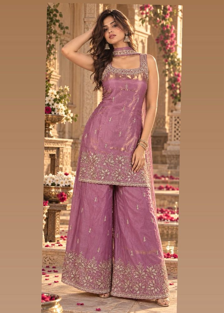 diwali style plazzo set