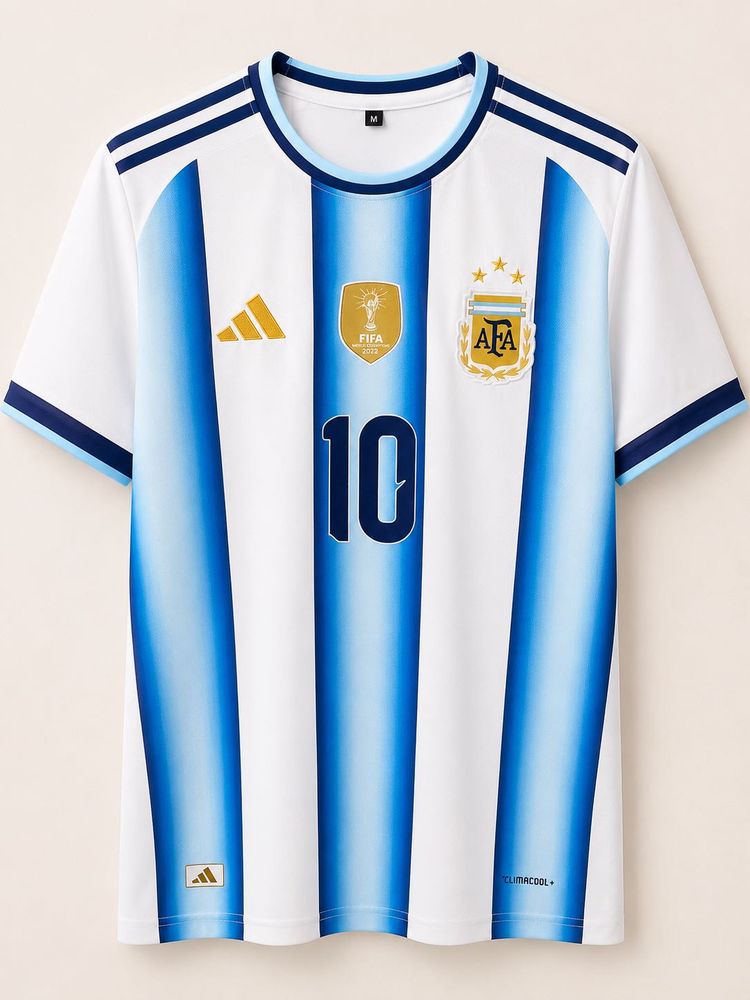 Adidas Embroidered Messi Argentina Home Kit 🐐