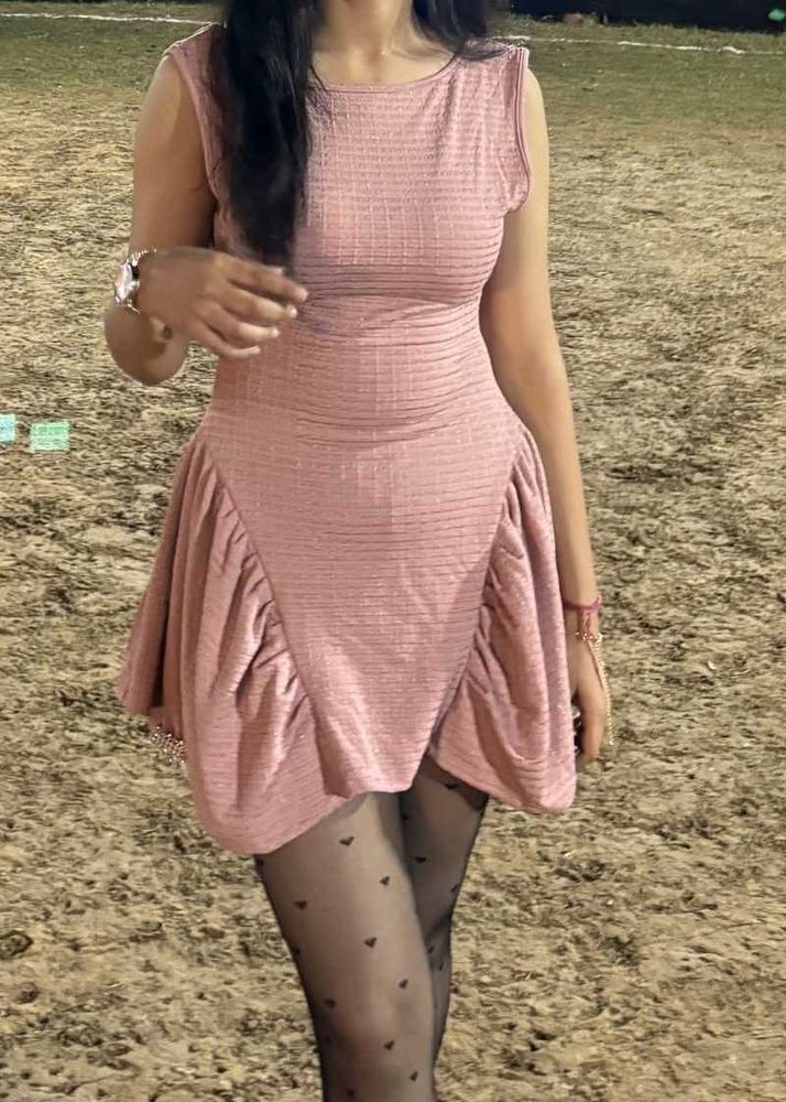 backless Pink Mini y2k dress