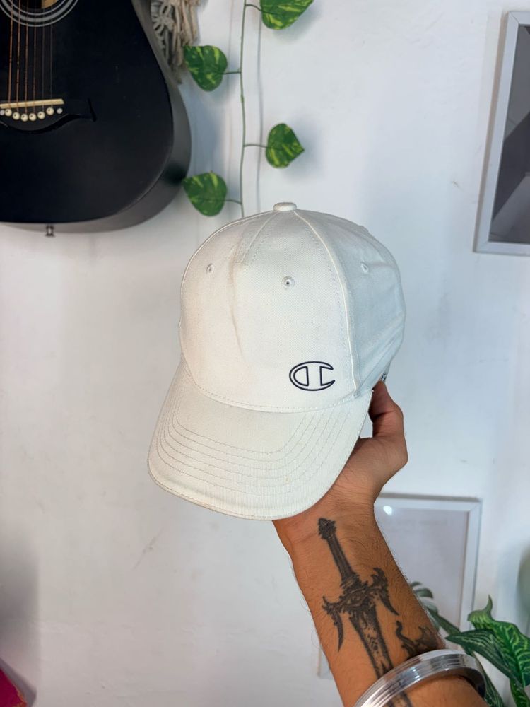 Champion White Baseball Cap