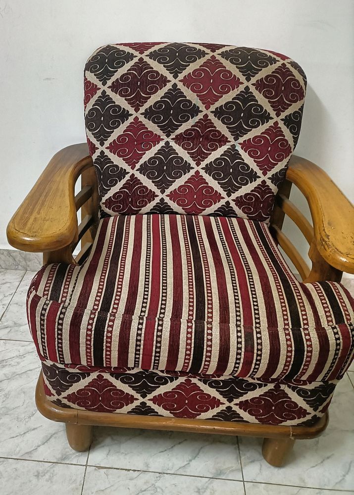 3+2 Wooden Sofa Seater Set