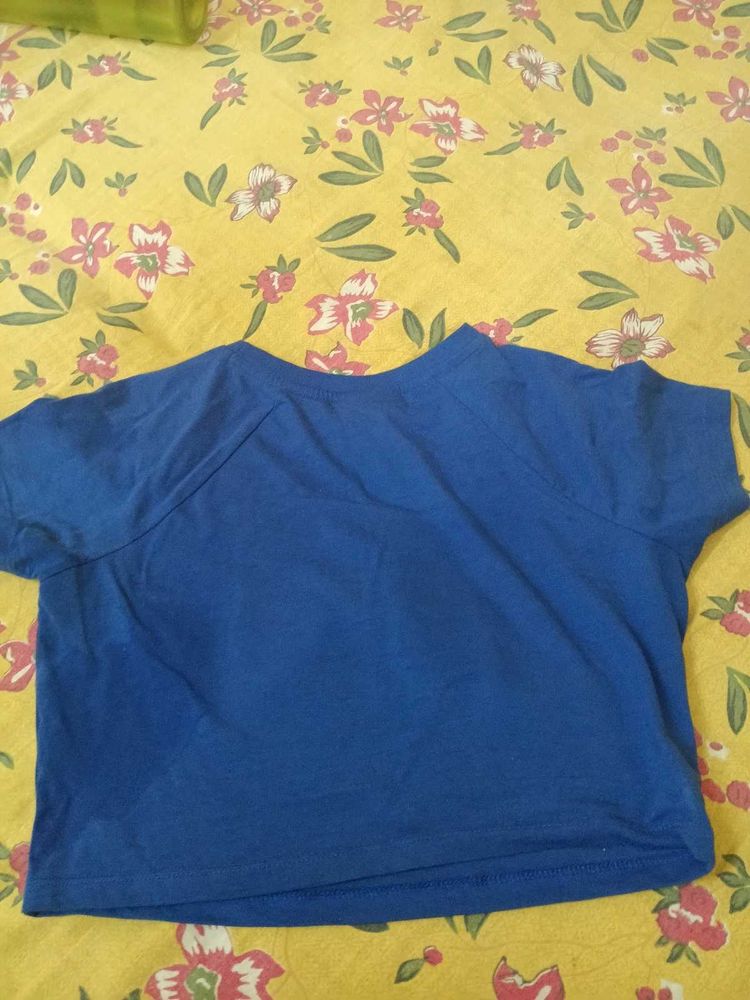 Blue Basic Tee
