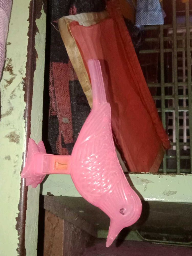 Vintage Pink Bird Whistle
