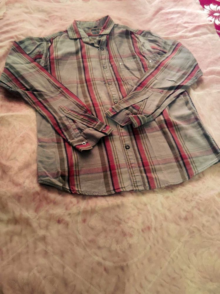 Men's Plaid Long Sleeve Shirt