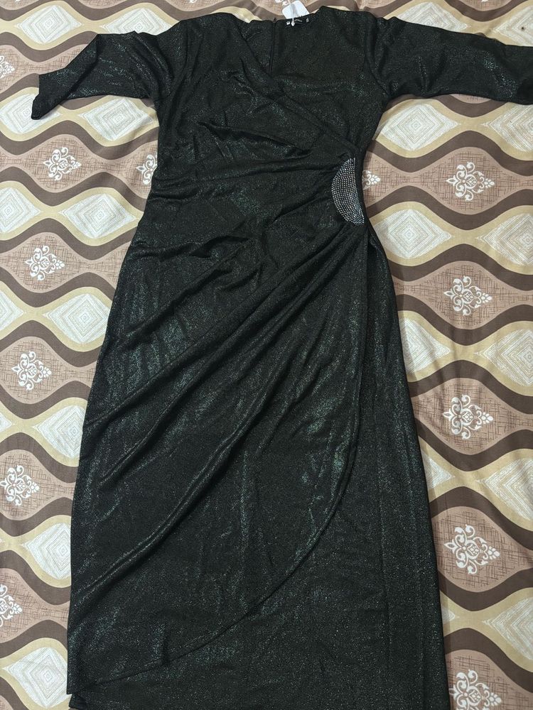 Sparkly green Maxi Dress